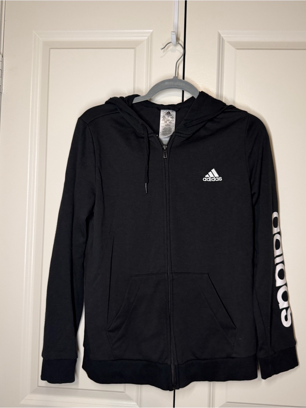 Adidas Women’s Black Full-Zip Hoodie Jacket